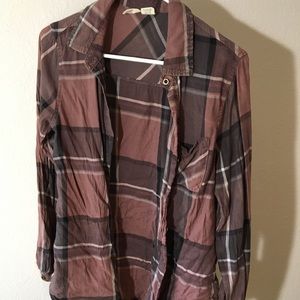 Flannel button down shirt
